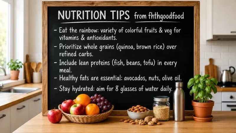Nutrition Tips fhthgoodfood: Smart Eating Habits for Better Health